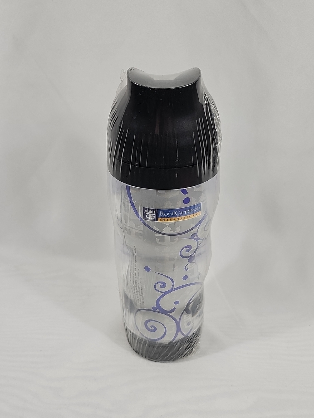 Royal Caribbean Coca Cola Swirl Travel Bottle with Black Lid